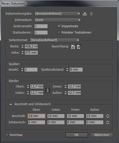 Gesamtumschlag Mit Indesign Viaprinto Blog