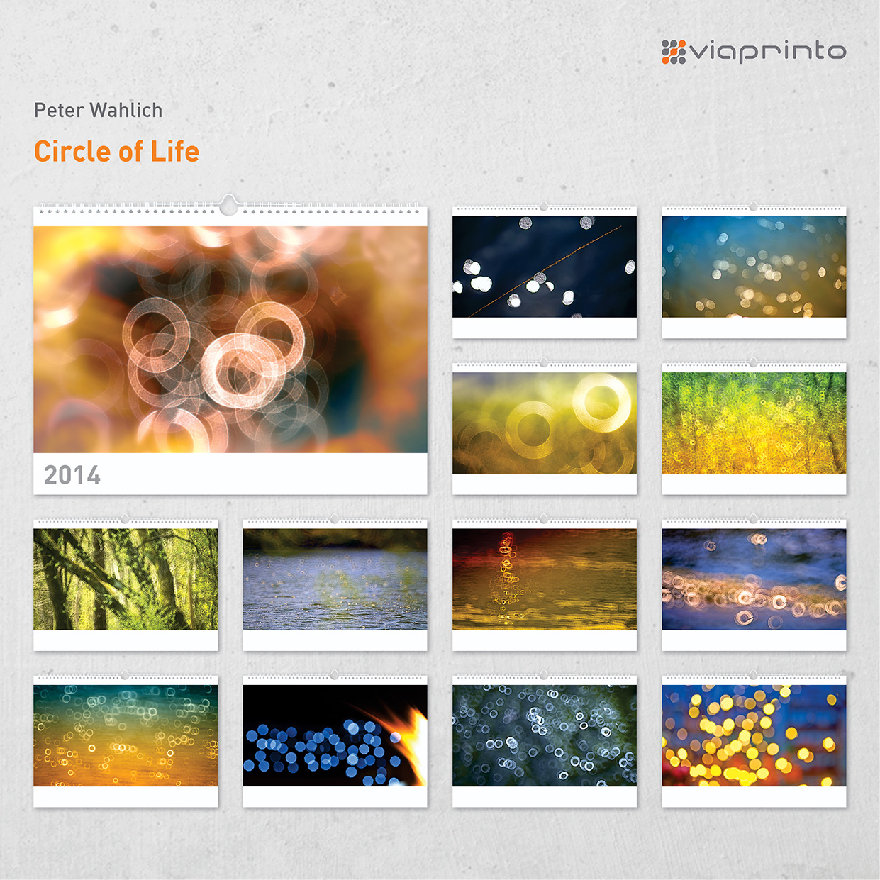 Peter Wahlich Motivkalender "Circle of Live"