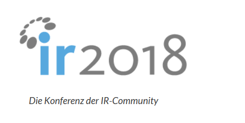 viaprinto bei der IR-Konferenz 2018 in Frankfurt.