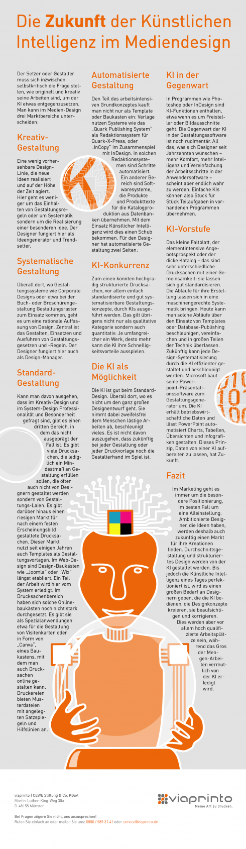 Infografik zur Zukunft der KI im Medien-Design