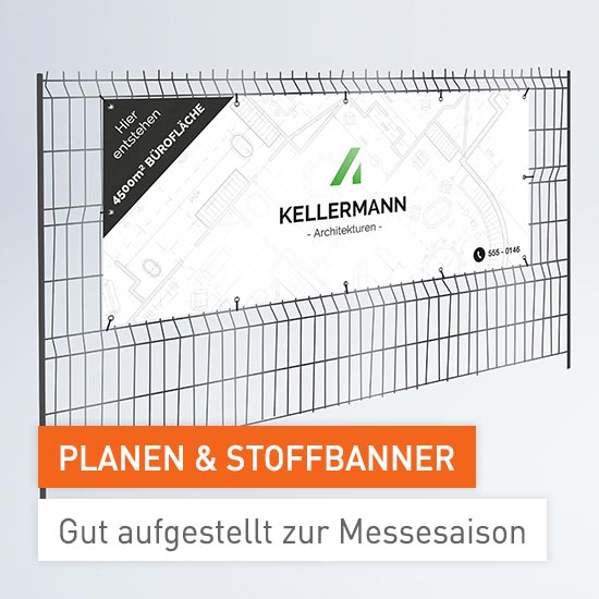 Planen und Stoffbanner bei viaprinto