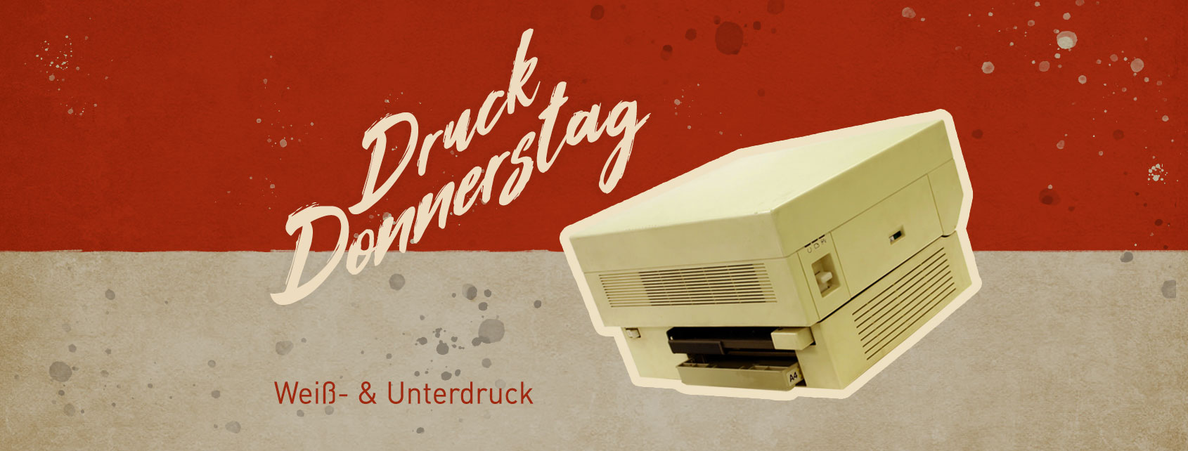 Weißdruck und Unterdruck