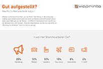 viaprinto Umfrage Werbetechnik