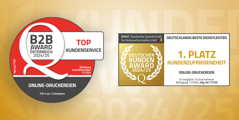 viaprinto wird mit dem Deutschen Kunden-Award ausgezeichnet