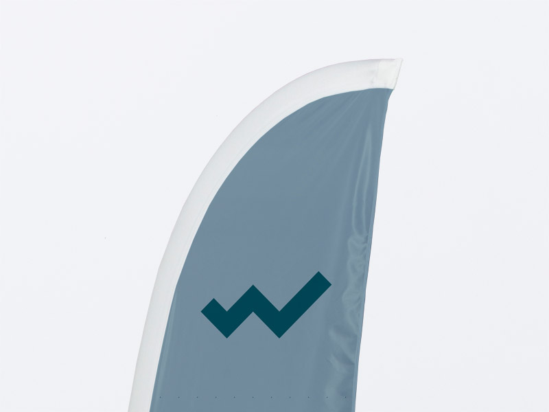 Beachflags Flügel von der Onlinedruckerei viaprinto