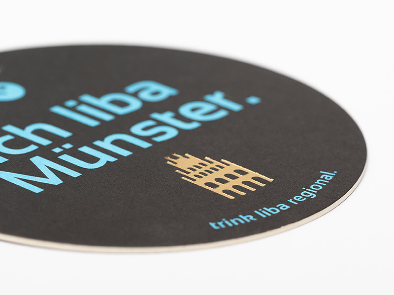 Bierdeckel Rund Heissfolie