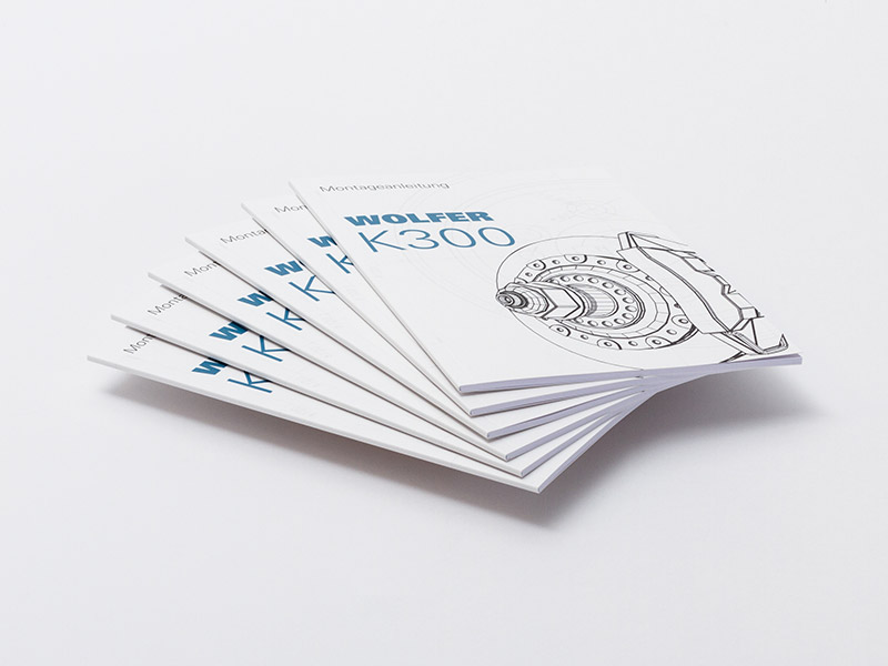 Handbücher Softcover DIN A4, Auflage: 100 | mit Volumenpapier