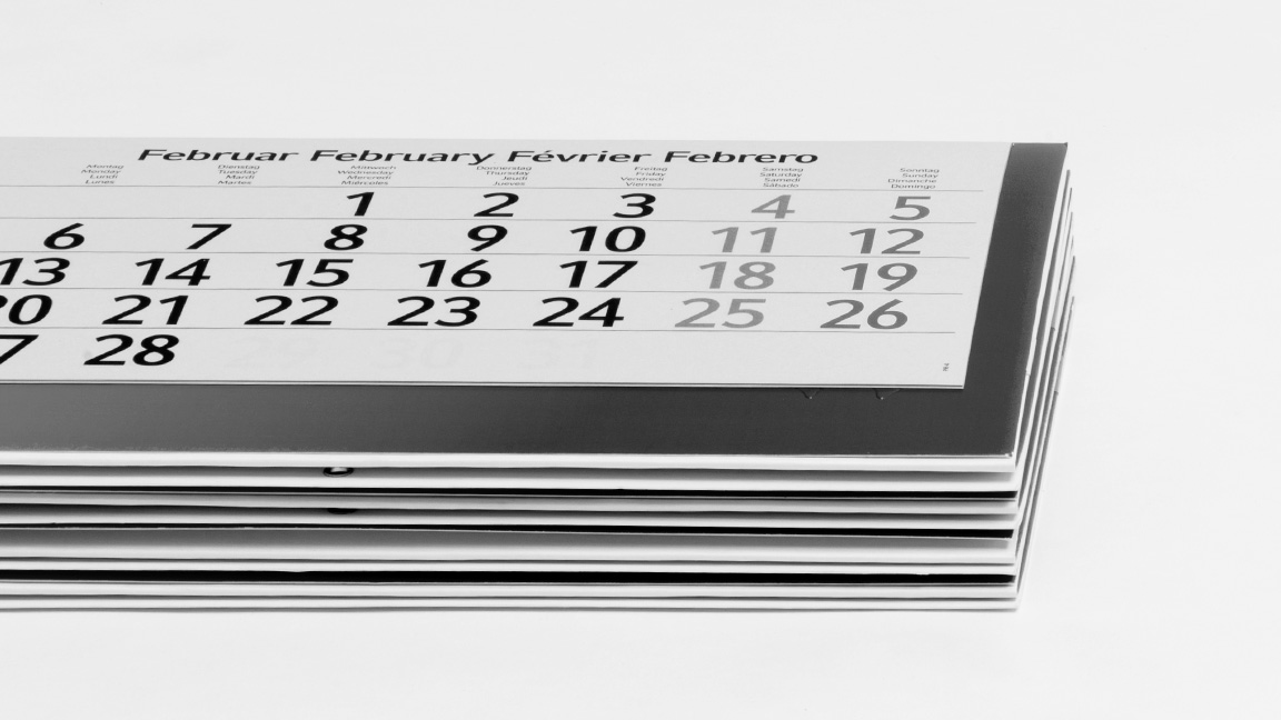 viaprinto Kalendarien für Mehrmonats-Kalender