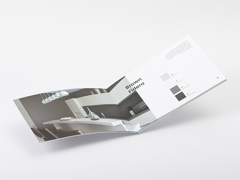 Ein Softcover Layflat aufgeschlagen