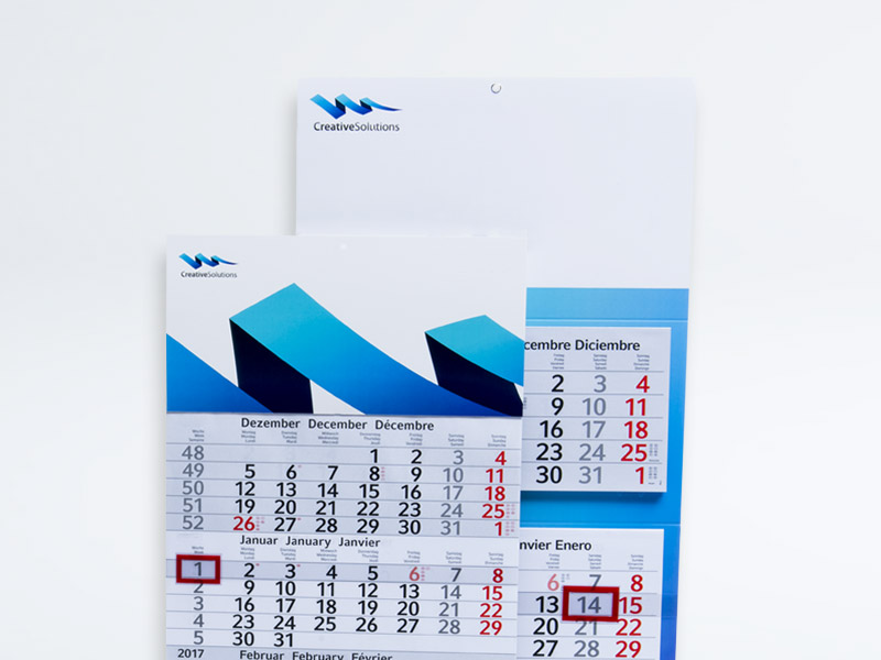 4-Monats-Kalender | als Einblock