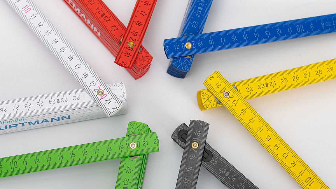 Zollstöcke mit Werbung bei viaprinto