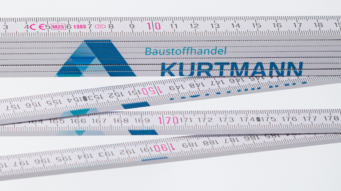 Einsatzbereiche für bedruckte Zollstöcke